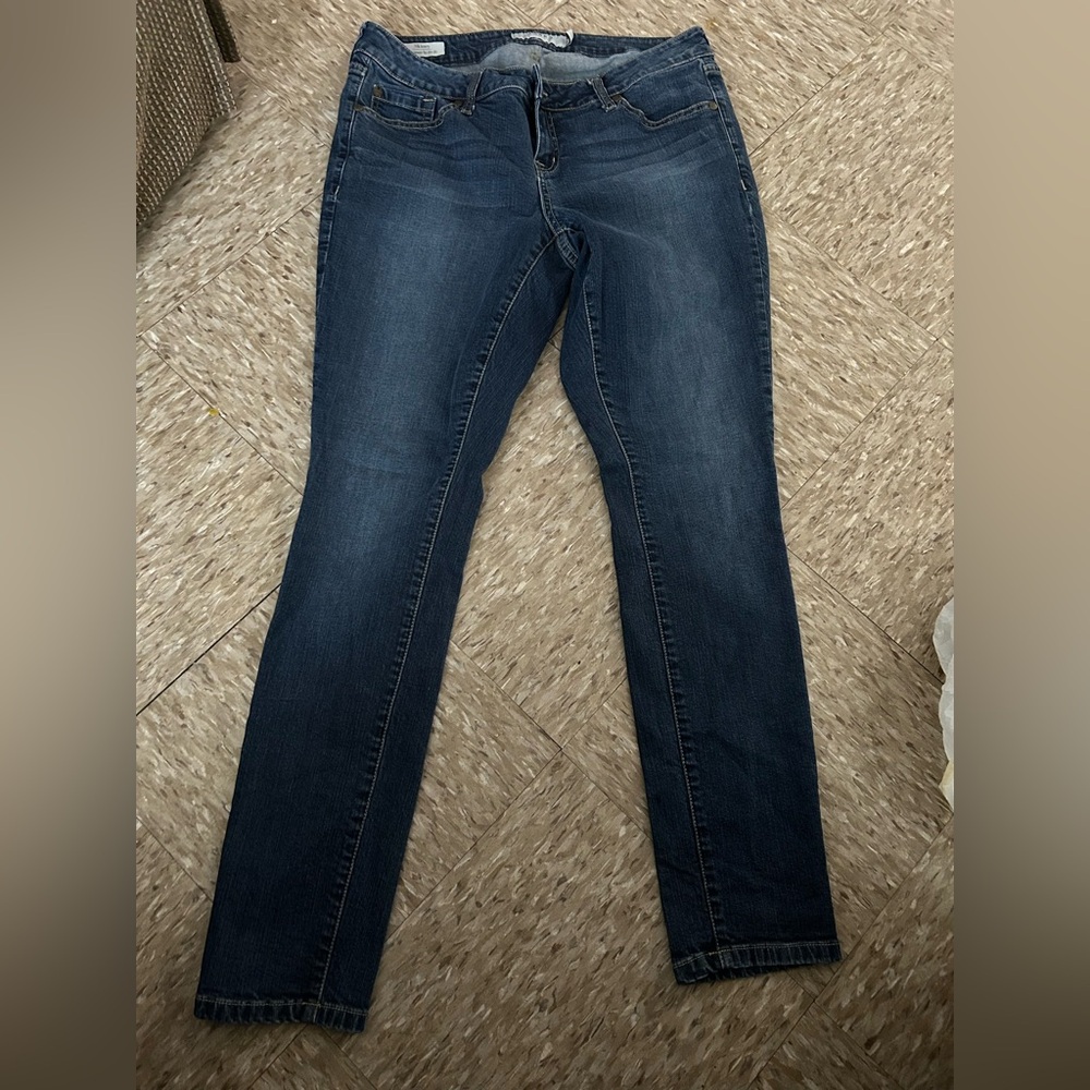 Torrid Blue Skinny Jeans with Subtle Fading